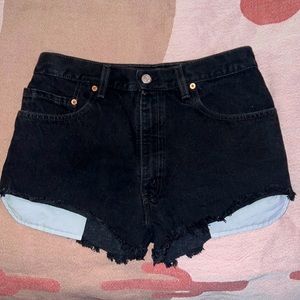 Levi’s Black Jean shorts